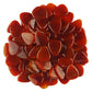 Carnelian Stone Guitar Or Bass Pick - 3.0 mm Ultra Heavy Gauge - 351 Shape - Specialty Handmade Gemstone Exotic Plectrum