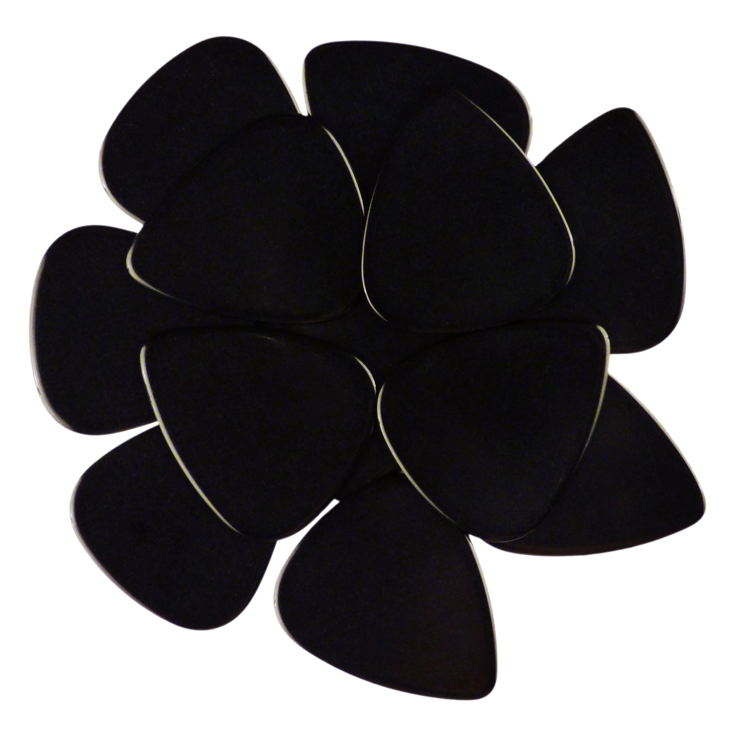 Celluloid Black Guitar Or Bass Pick - 0.96 mm Heavy Gauge - 351 Shape