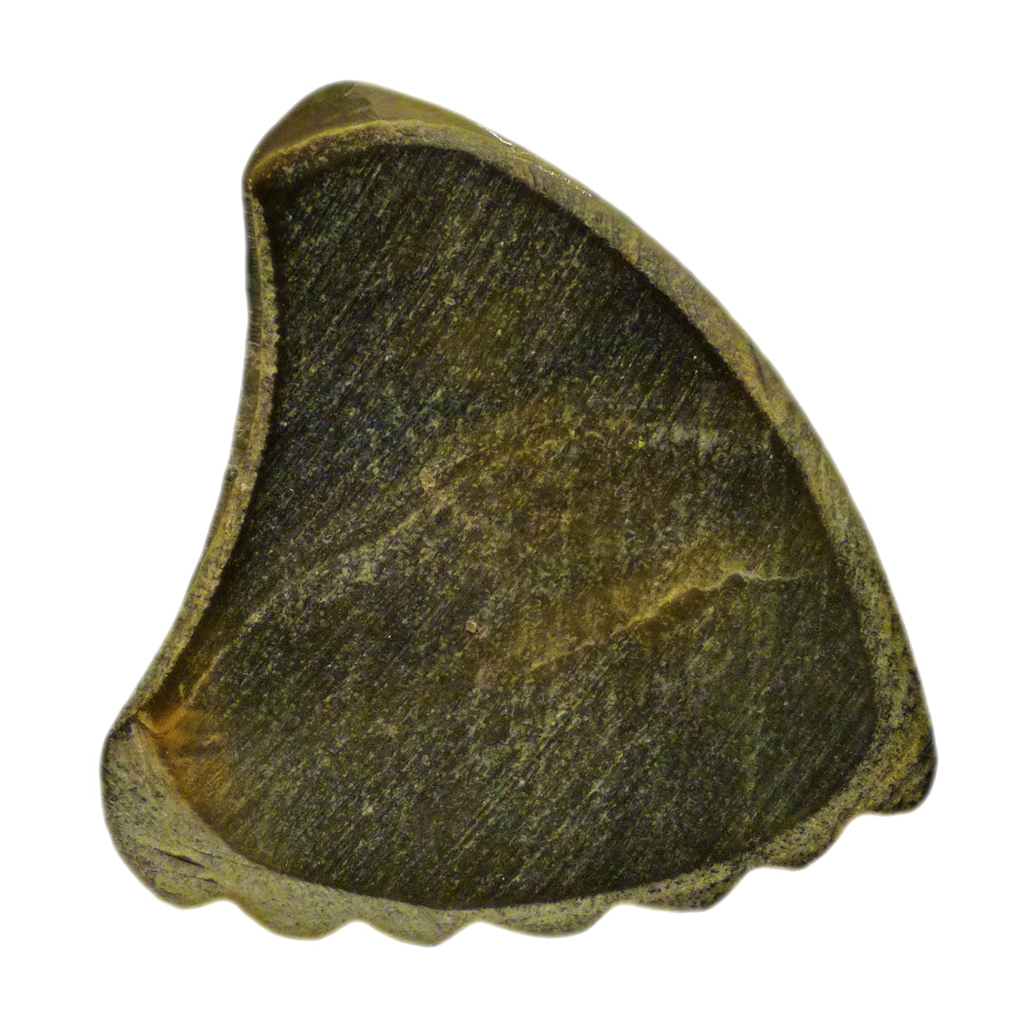 Black Abalone Shell Guitar Or Bass Pick - 2.0 mm - Shark Fin Shape - Handmade Specialty Exotic Luxury Plectrum