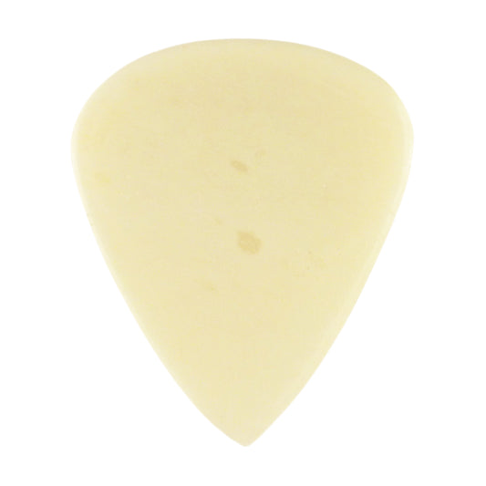 Camel Bone Guitar Or Bass Pick - 3.0 mm Ultra Heavy Gauge - 351 Groove Shape - Natural Finish Handmade Specialty Exotic Plectrum