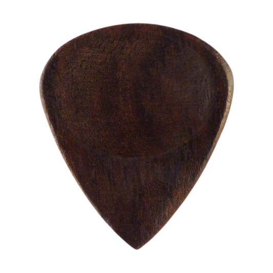 Rosewood Guitar Or Bass Pick - 3.0 mm Ultra Heavy Gauge - 351 Groove Shape - Natural Finish Handmade Specialty Exotic Plectrum