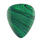 Green Malachite Stone Guitar Or Bass Pick - 3.0 mm Ultra Heavy Gauge - 351 Shape - Specialty Handmade Exotic Plectrum