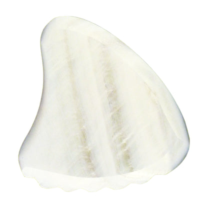 White Abalone Shell Guitar Or Bass Pick - 2.0 mm - Shark Fin Shape - Handmade Specialty Exotic Luxury Plectrum