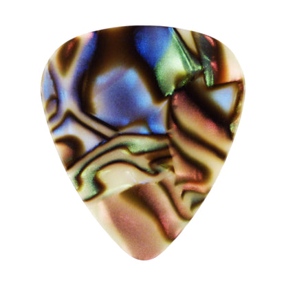 Celluloid Abalone Guitar Or Bass Pick - 0.71 mm Medium Gauge - 351 Shape