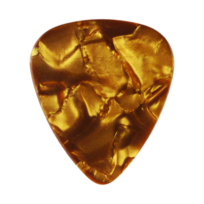 Celluloid Brown Pearl Guitar Or Bass Pick - 0.46 mm Light Gauge - 351 Shape