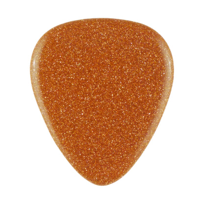 Brown Sandstone Stone Guitar Or Bass Pick - 3.0 mm Ultra Heavy Gauge - 351 Shape - Specialty Handmade Gemstone Exotic Plectrum