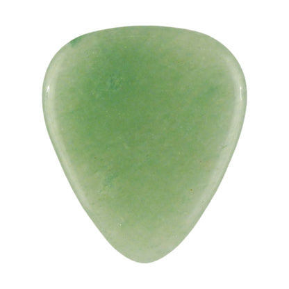 Green Aventurine Stone Guitar Or Bass Pick - 3.0 mm Ultra Heavy Gauge - 351 Shape - Specialty Handmade Gemstone Exotic Plectrum