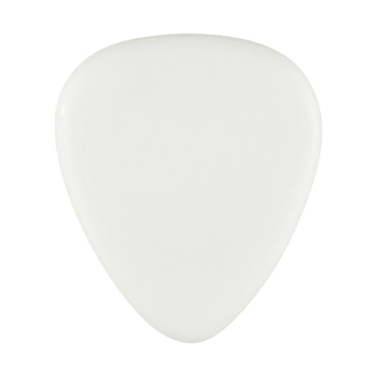 White Agate Stone Guitar Or Bass Pick - 3.0 mm Ultra Heavy Gauge - 351 Shape - Specialty Handmade Gemstone Exotic Plectrum