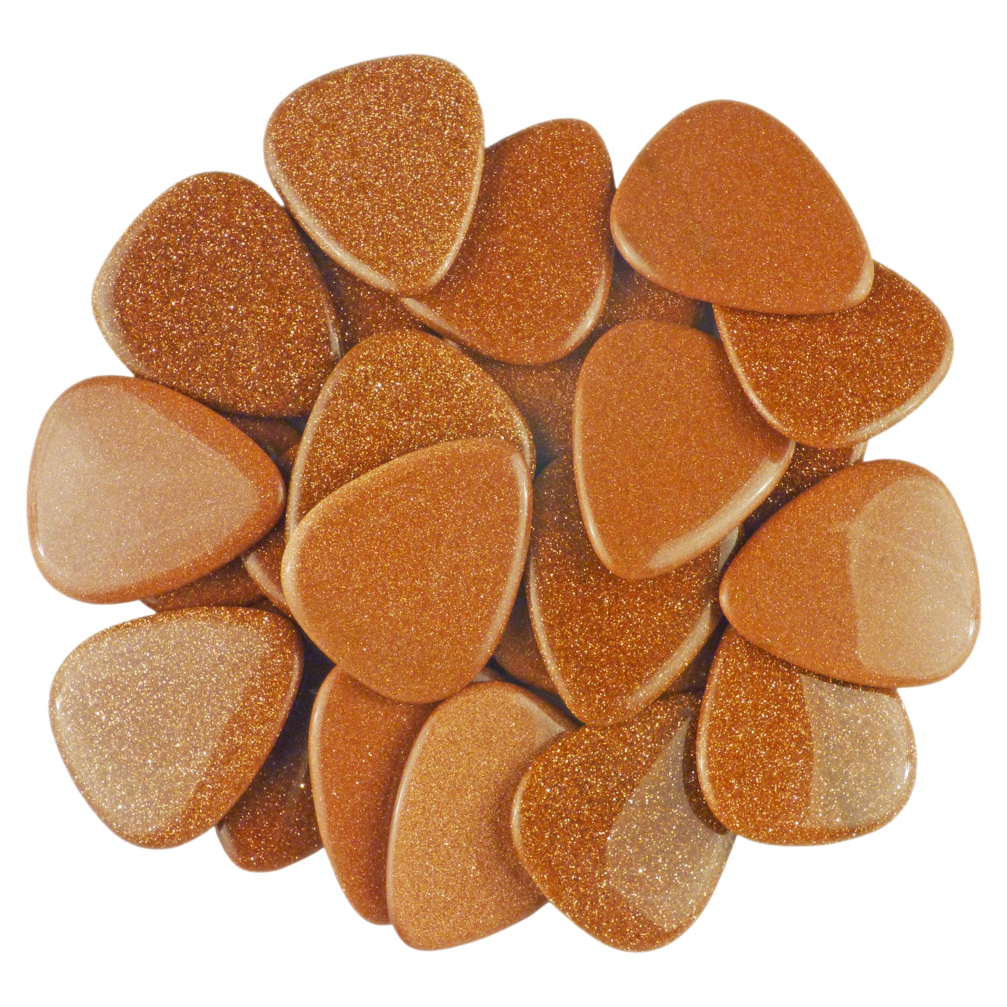 Brown Sandstone Stone Guitar Or Bass Pick - 3.0 mm Ultra Heavy Gauge - 351 Shape - Specialty Handmade Gemstone Exotic Plectrum