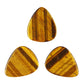 Yellow Tiger's Eye Stone Guitar Or Bass Pick - 3.0 mm Ultra Heavy Gauge - 351 Shape - Specialty Handmade Gemstone Exotic Plectrum