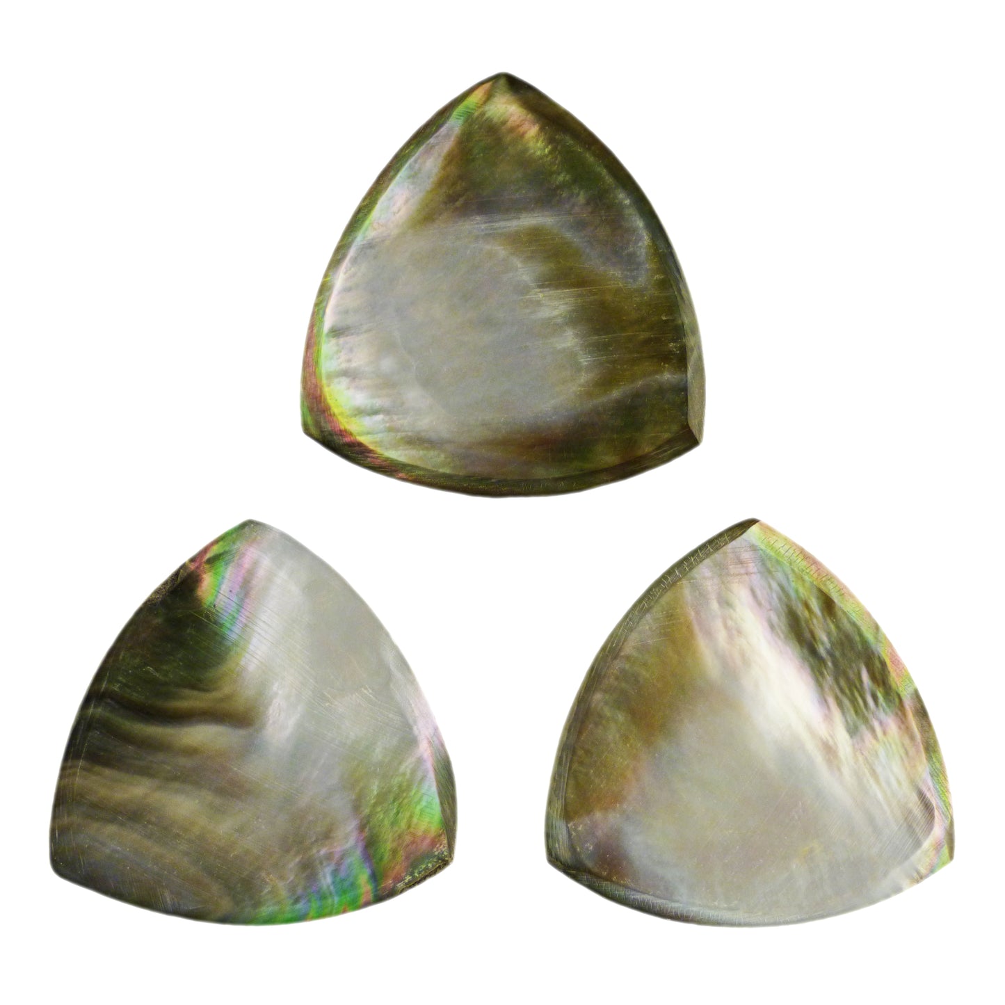 Black Abalone Shell Guitar Or Bass Pick - 2.0 mm - 346 Wedge Triangle Shape - Handmade Specialty Exotic Luxury Plectrum