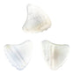 White Abalone Shell Guitar Or Bass Pick - 2.0 mm - Shark Fin Shape - Handmade Specialty Exotic Luxury Plectrum