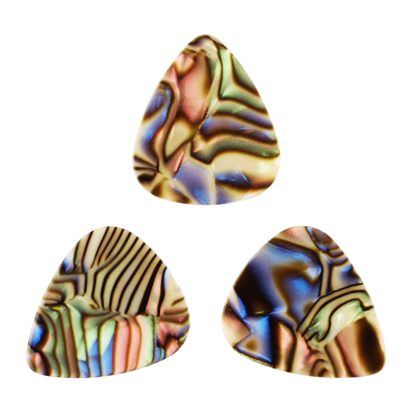 Celluloid Abalone Guitar Or Bass Pick - 1.5 mm Ultra Heavy Gauge - 351 Shape