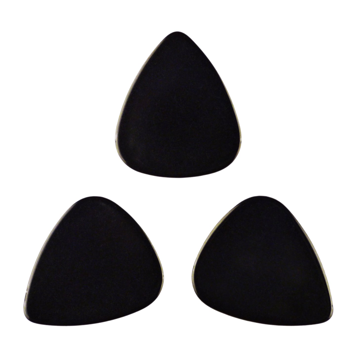 Celluloid Black Guitar Or Bass Pick - 0.46 mm Light Gauge - 351 Shape