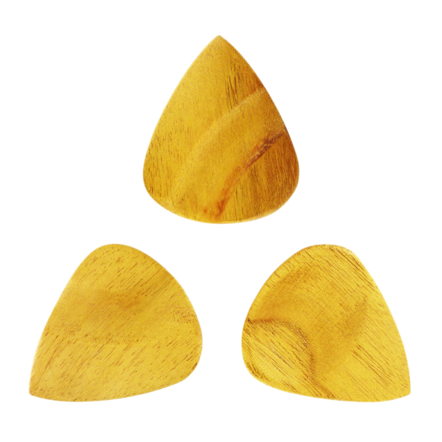 Mulberry Wood Guitar Or Bass Pick - 3.0 mm Ultra Heavy Gauge - 351 Groove Shape - Natural Finish Handmade Specialty Exotic Plectrum