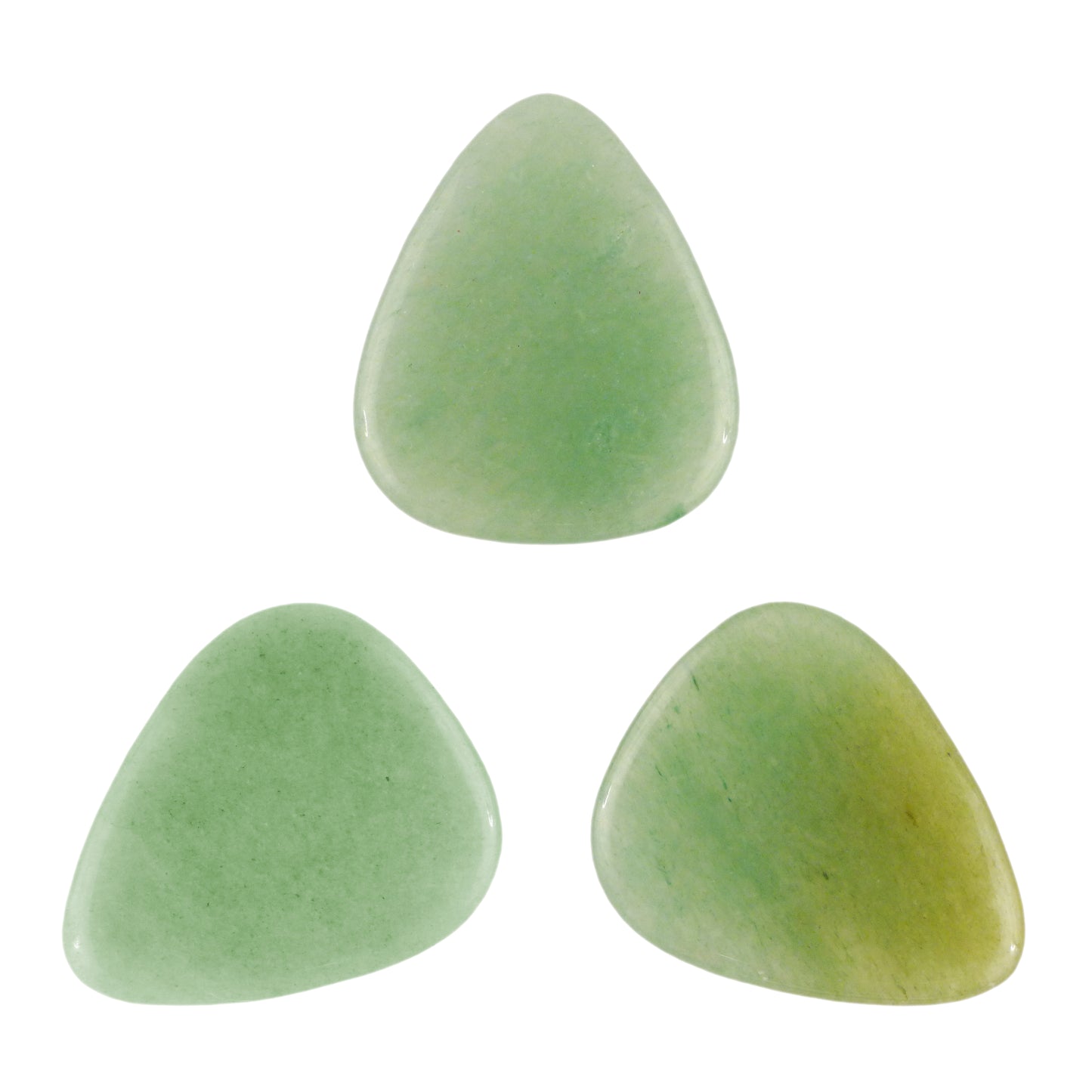 Green Aventurine Stone Guitar Or Bass Pick - 3.0 mm Ultra Heavy Gauge - 351 Shape - Specialty Handmade Gemstone Exotic Plectrum