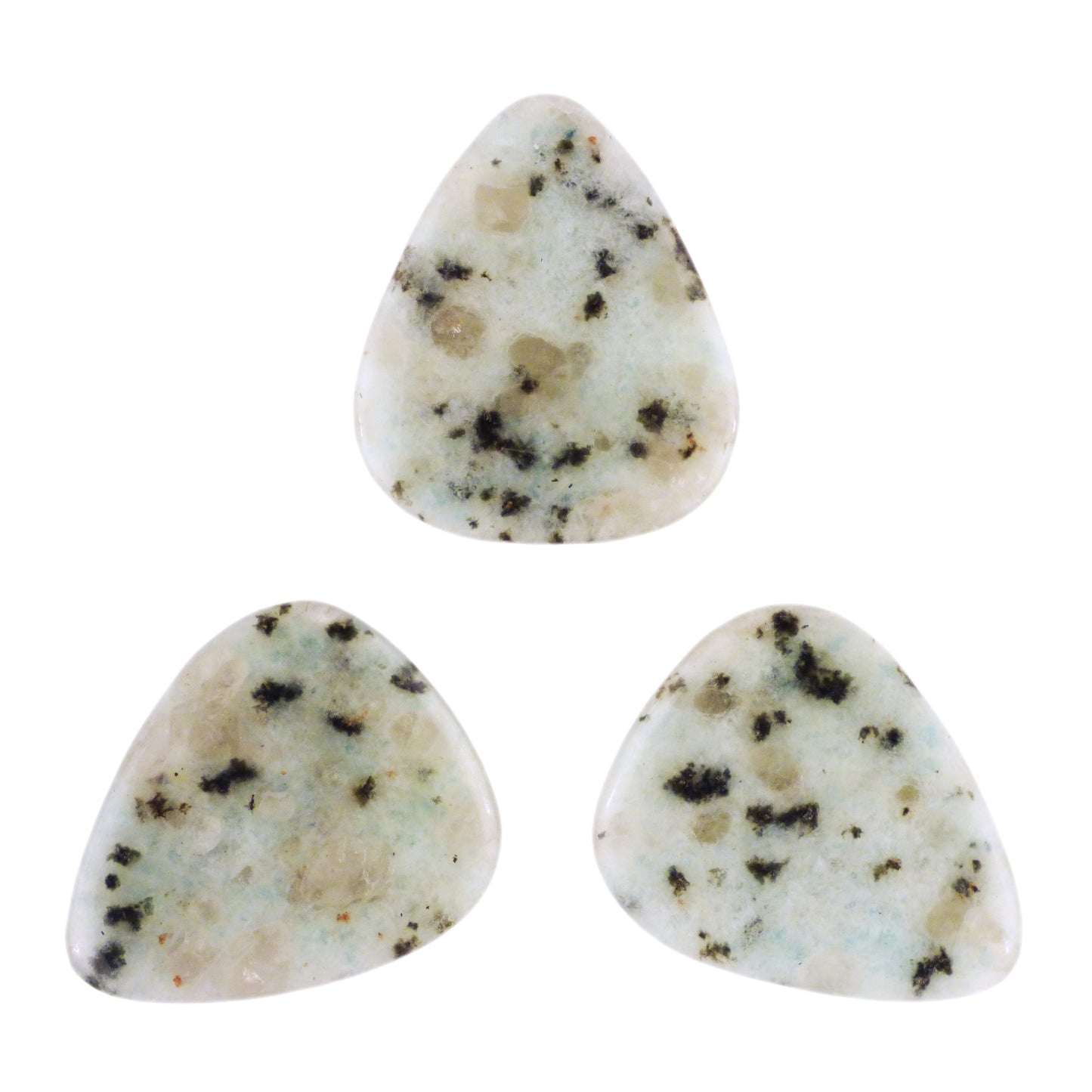 Kiwi Jasper Stone Guitar Or Bass Pick - 3.0 mm Ultra Heavy Gauge - 351 Shape - Specialty Handmade Gemstone Exotic Plectrum