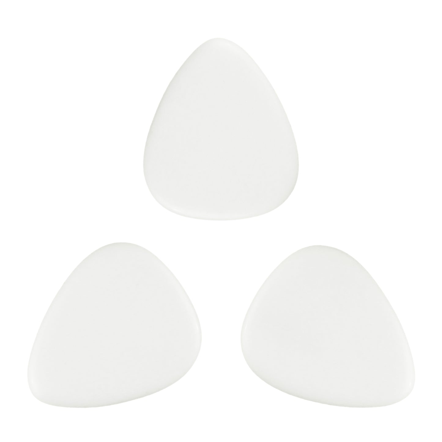 White Agate Stone Guitar Or Bass Pick - 3.0 mm Ultra Heavy Gauge - 351 Shape - Specialty Handmade Gemstone Exotic Plectrum