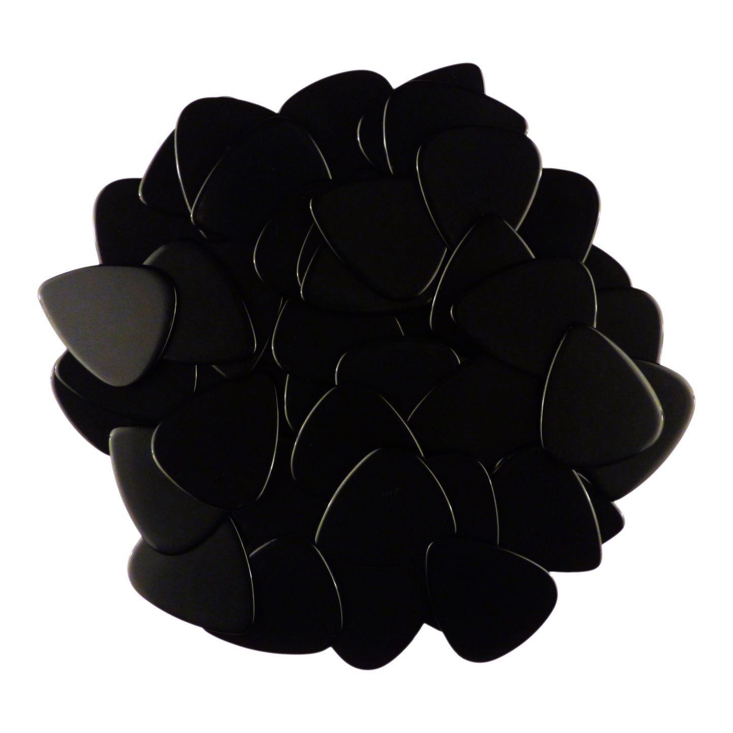 Celluloid Black Guitar Or Bass Pick - 0.46 mm Light Gauge - 351 Shape