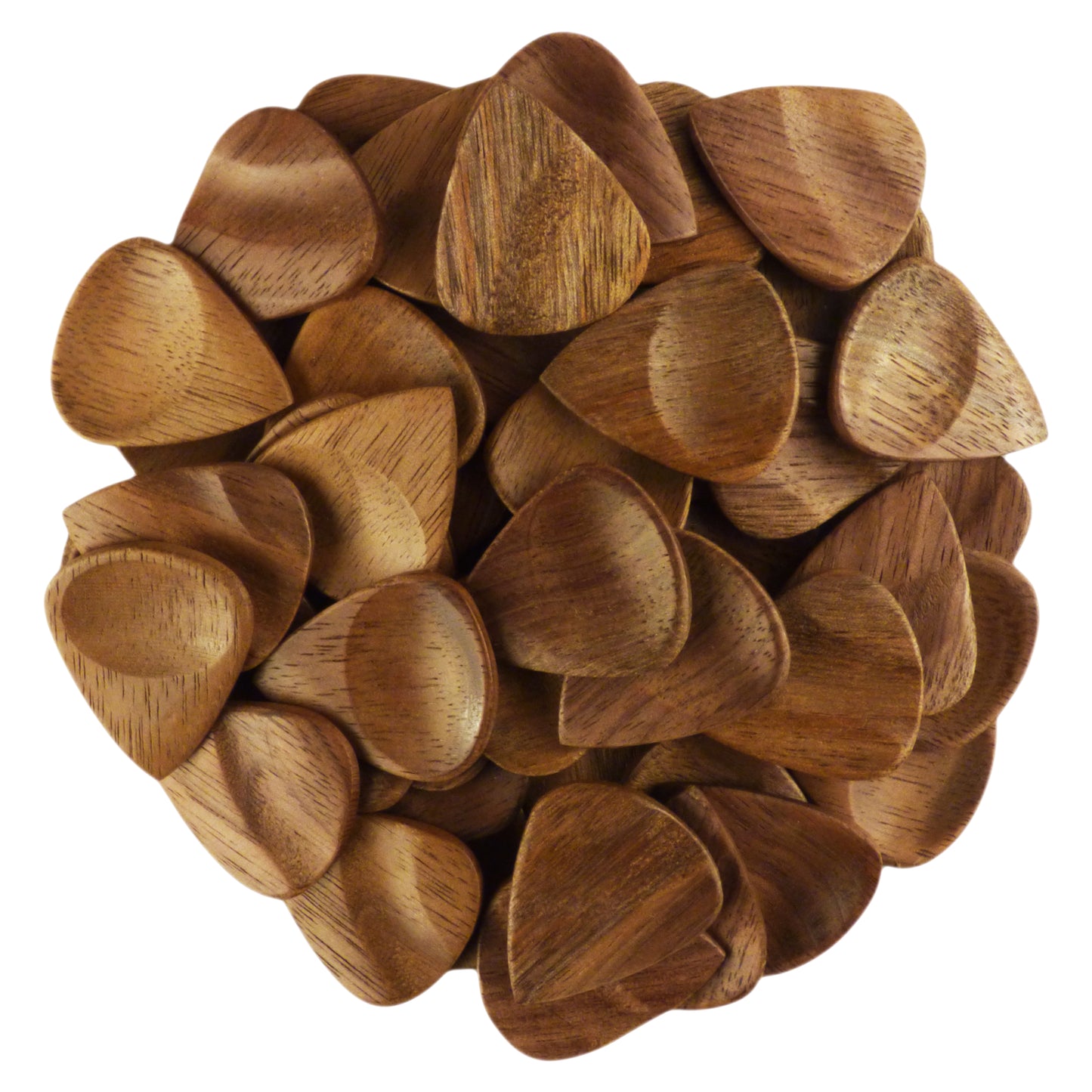 Walnut Wood Guitar Or Bass Pick - 3.0 mm Ultra Heavy Gauge - 351 Groove Shape - Natural Finish Handmade Specialty Exotic Plectrum