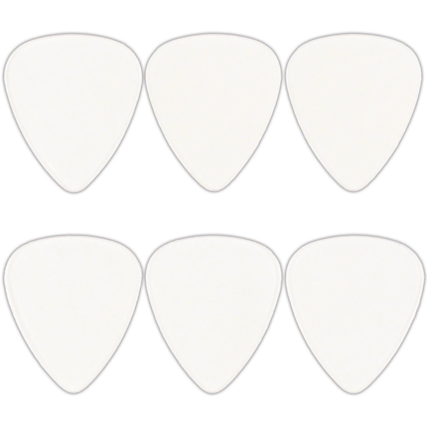 Celluloid Clear Guitar Or Bass Pick - 0.71 mm Medium Gauge - 351 Shape