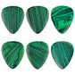 Green Malachite Stone Guitar Or Bass Pick - 3.0 mm Ultra Heavy Gauge - 351 Shape - Specialty Handmade Exotic Plectrum