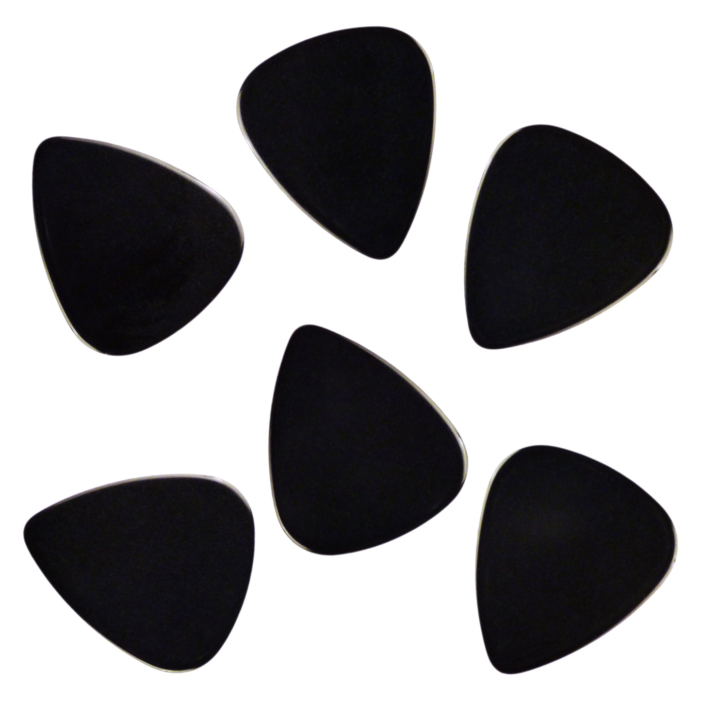 Celluloid Black Guitar Or Bass Pick - 0.46 mm Light Gauge - 351 Shape