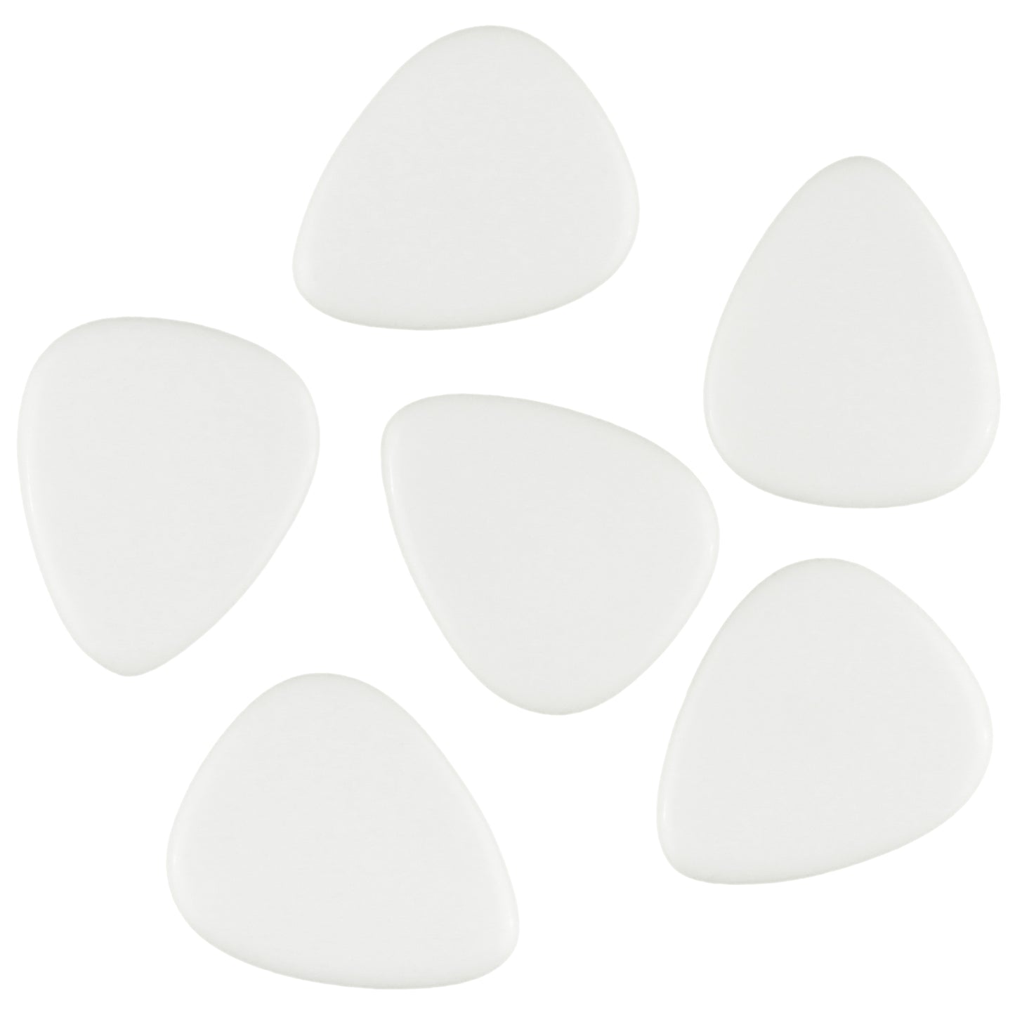 White Agate Stone Guitar Or Bass Pick - 3.0 mm Ultra Heavy Gauge - 351 Shape - Specialty Handmade Gemstone Exotic Plectrum