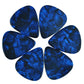 Celluloid Dark Blue Pearl Guitar Or Bass Pick - 0.71 mm Medium Gauge - 351 Shape
