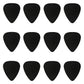 ABS Plastic Black Guitar Or Bass Pick - 0.71 mm Medium Gauge - 351 Shape