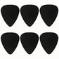 ABS Plastic Black Guitar Or Bass Pick - 0.71 mm Medium Gauge - 351 Shape