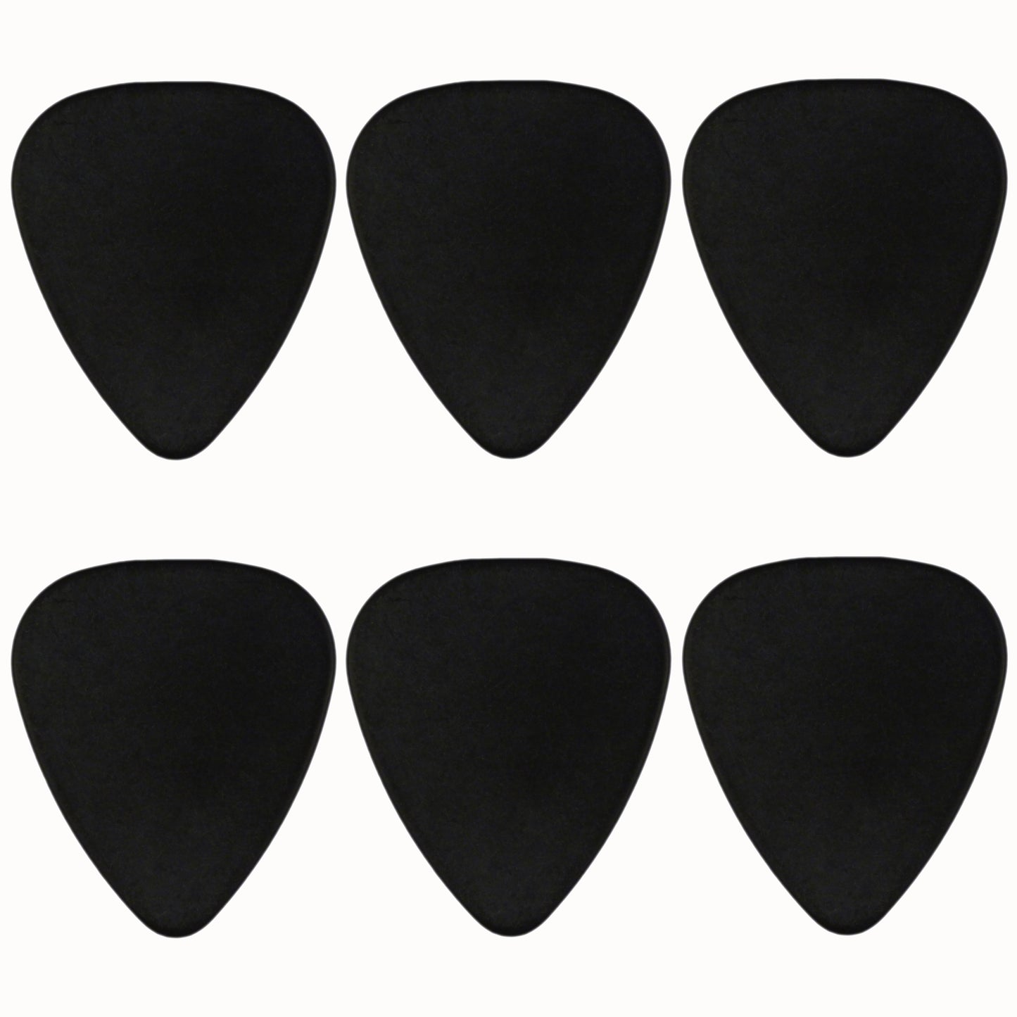 ABS Plastic Black Guitar Or Bass Pick - 0.71 mm Medium Gauge - 351 Shape