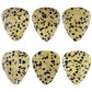 Dalmatian Jasper Stone Guitar Or Bass Pick - 3.0 mm Ultra Heavy Gauge - 351 Shape - Specialty Handmade Exotic Plectrum