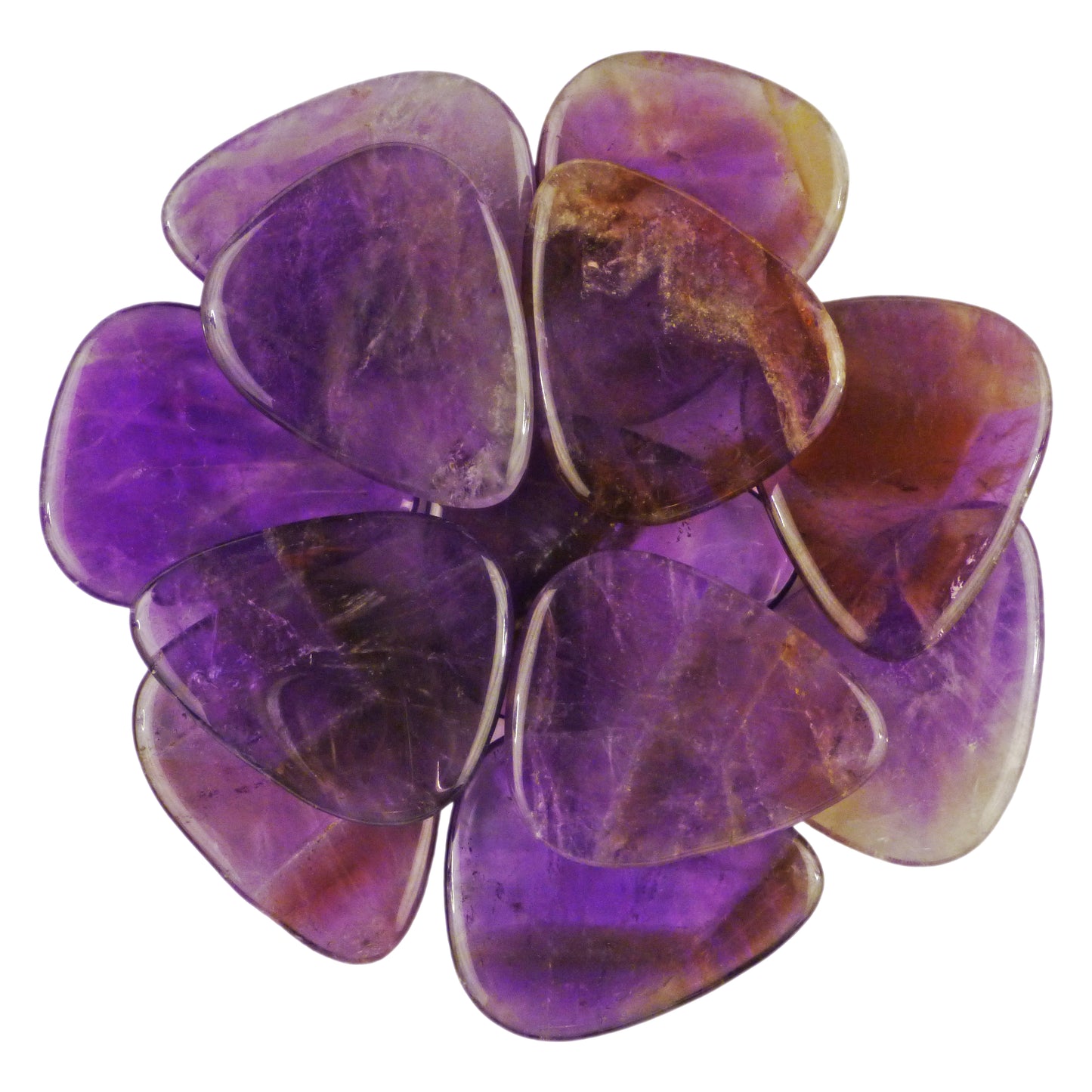 Amethyst Stone Guitar Or Bass Pick - Specialty Handmade Gemstone Exotic Plectrum